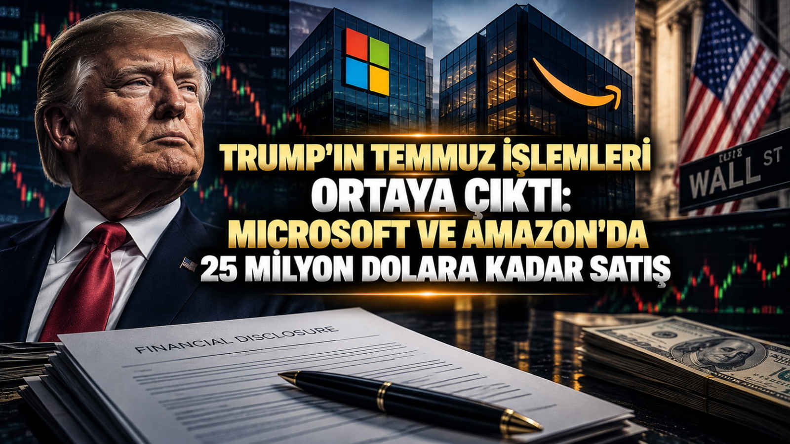Trump'ın Temmuz İşlemleri Ortaya Çıktı: Microsoft Ve Amazon'da 25 Milyon Dolara Kadar Satış