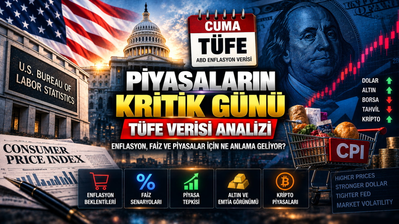 ABD Enflasyon Verisi ve Küresel Piyasalarda Rejim Değişimi: Cuma Günü Ne Bekleniyor, Neden Bu Kadar Kritik?