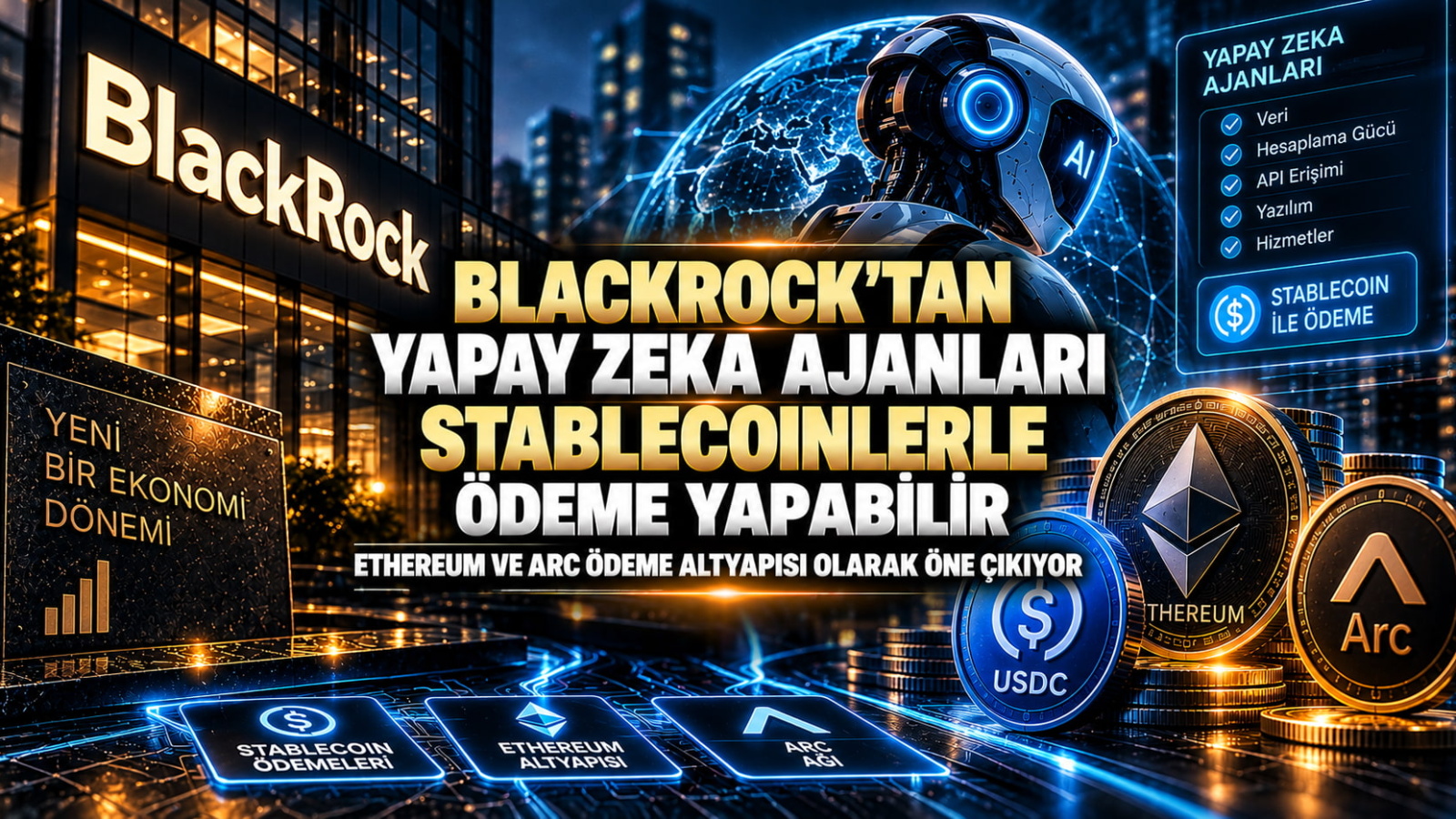 BlackRock'tan Kripto Ve Yapay Zeka İçin Yeni Tez: AI Ajanları Stablecoinlerle Ödeme Yapabilir
