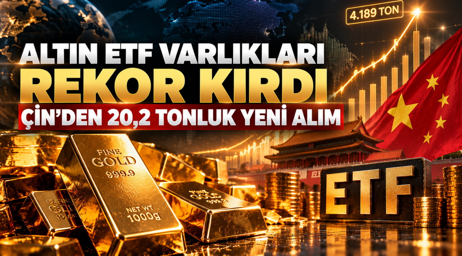 Altın ETF Varlıkları Ağustos Ayında Rekor Kırdı: Çin'den 20,2 Tonluk Yeni Alım