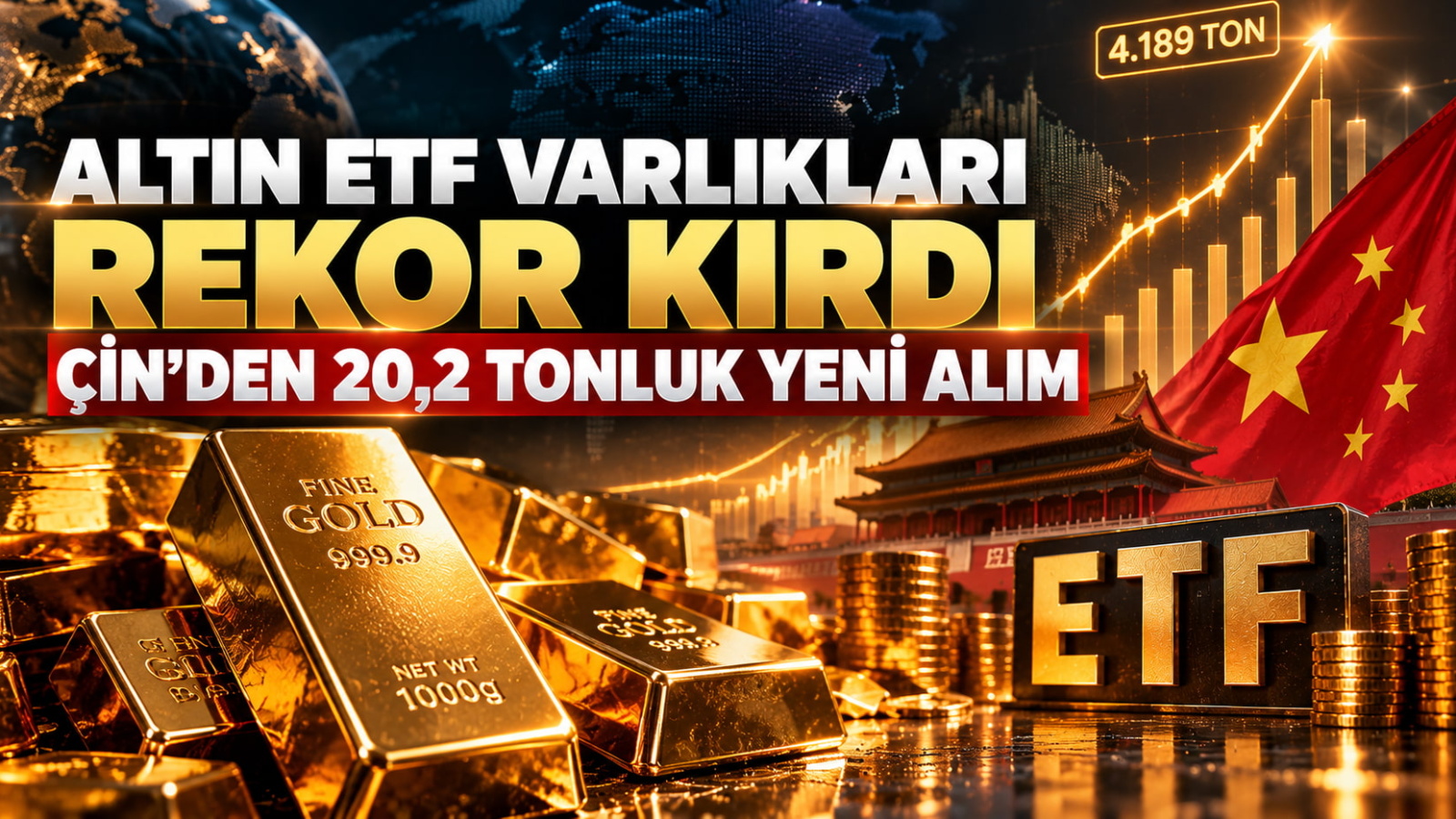 Altın ETF Varlıkları Ağustos Ayında Rekor Kırdı: Çin'den 20,2 Tonluk Yeni Alım