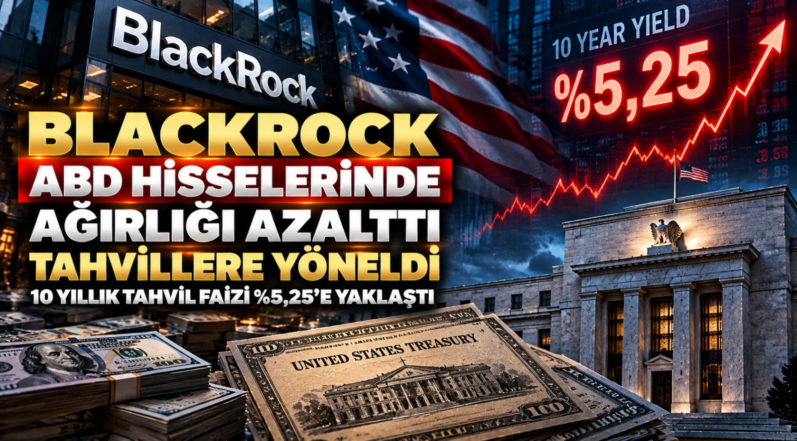 BlackRock ABD Hisselerinde Ağırlığı Azalttı: 10 Yıllık Tahvil Faizi %5,25’e Yaklaştı