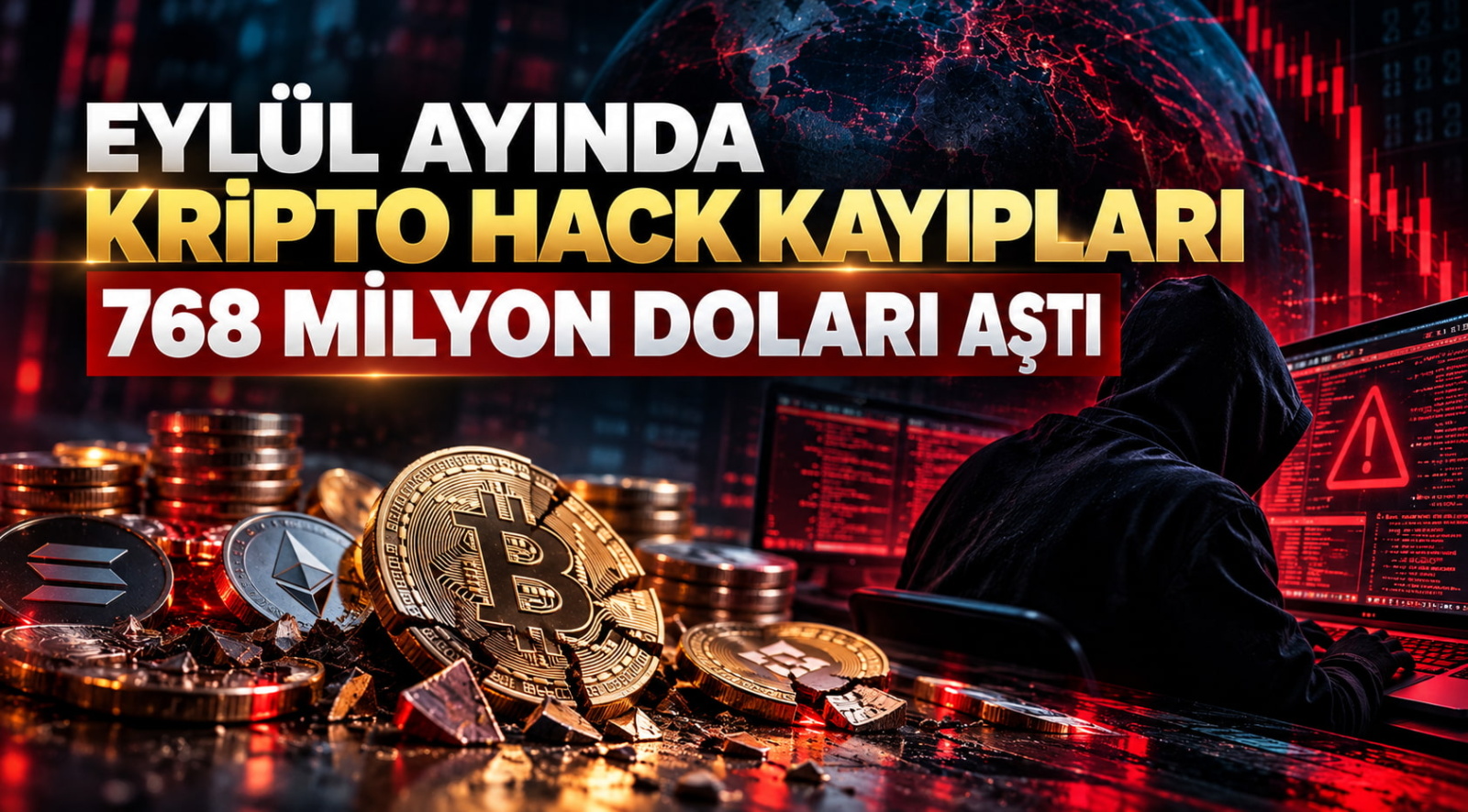 Eylül Ayında Kripto Hack Kayıpları 768 Milyon Doları Aştı