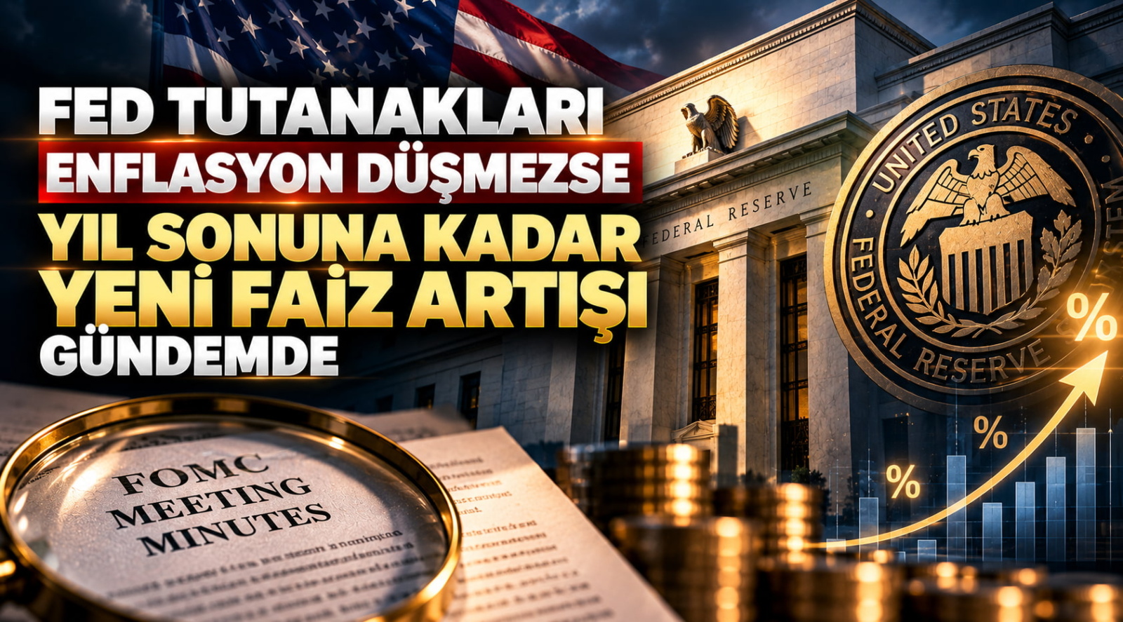 Fed Tutanakları: Enflasyon Düşmezse Yıl Sonuna Kadar Yeni Faiz Artışı Gündemde