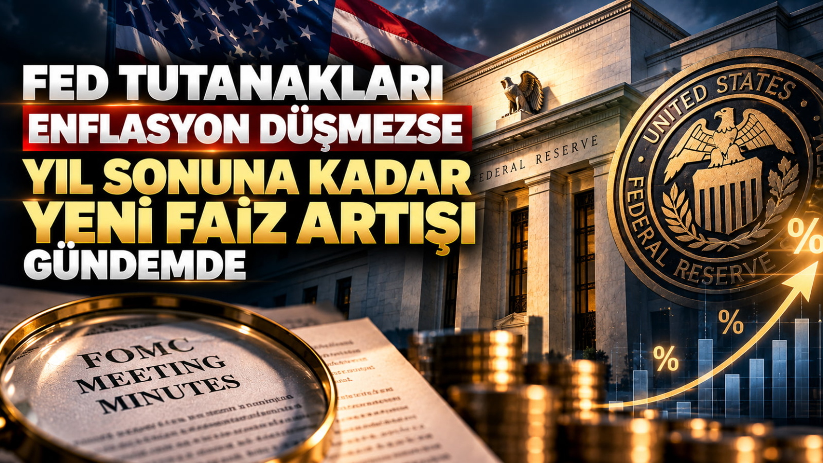 Fed Tutanakları: Enflasyon Düşmezse Yıl Sonuna Kadar Yeni Faiz Artışı Gündemde