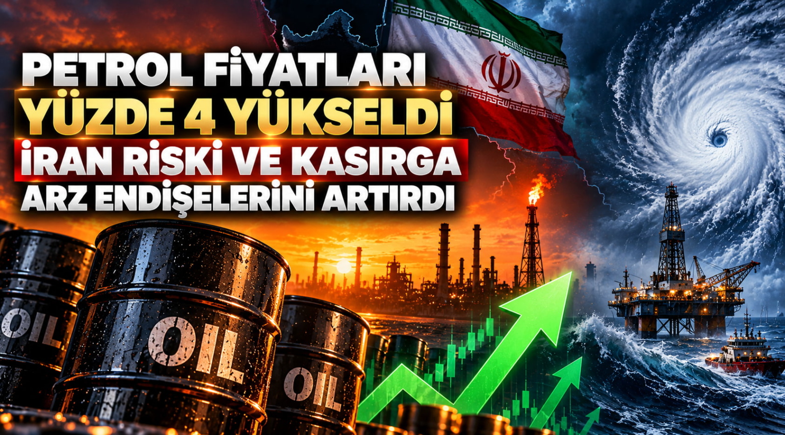 Petrol Fiyatları Yüzde 4 Yükseldi: İran Riski ve Kasırga Arz Endişelerini Artırdı