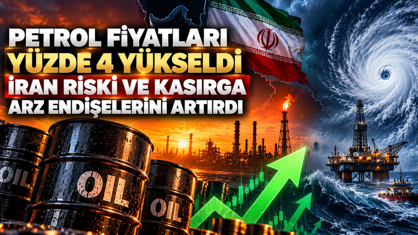 Petrol Fiyatları Yüzde 4 Yükseldi: İran Riski ve Kasırga Arz Endişelerini Artırdı