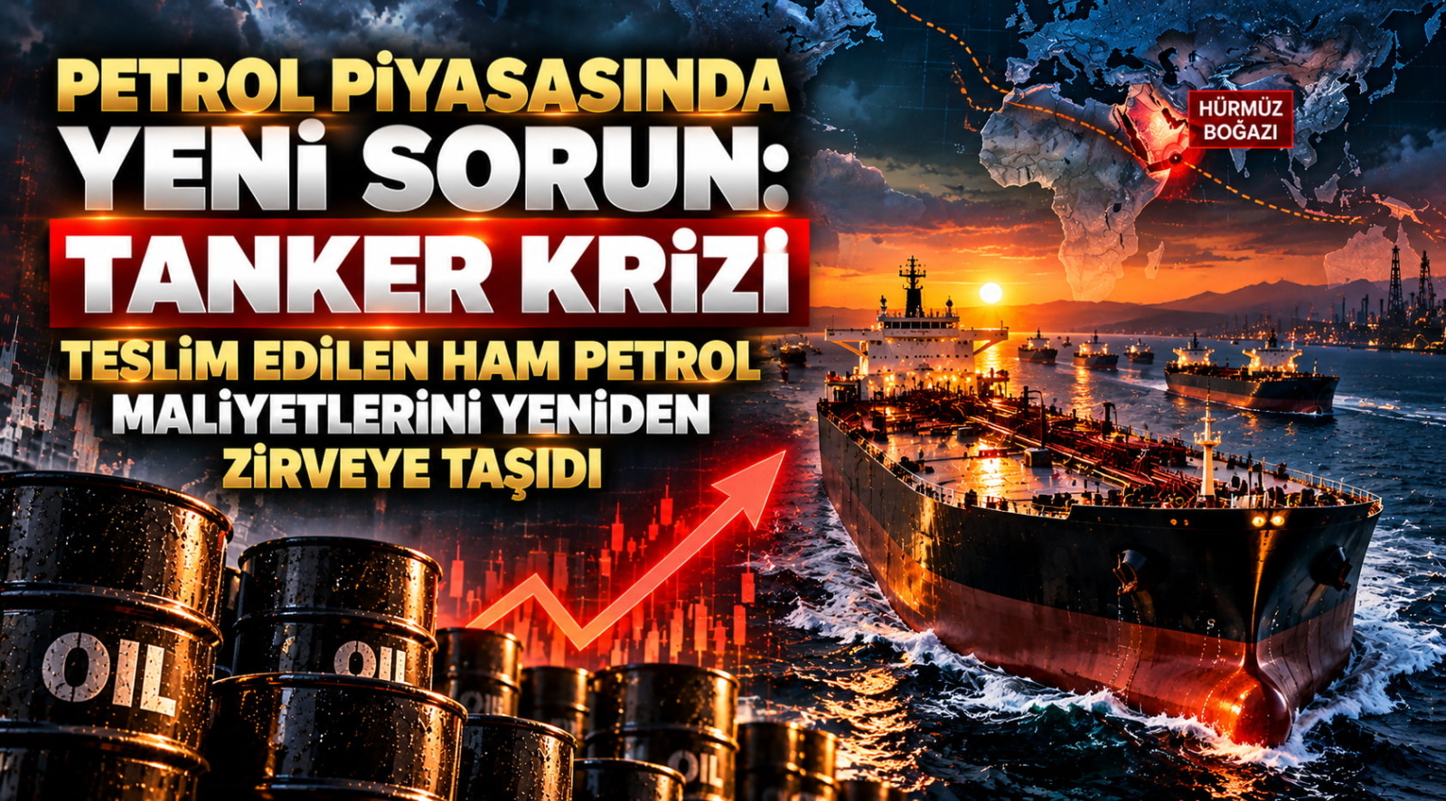 Petrol Piyasasında Yeni Sorun: Tanker Krizi Teslim Edilen Ham Petrol Maliyetlerini Yeniden Zirveye Taşıdı