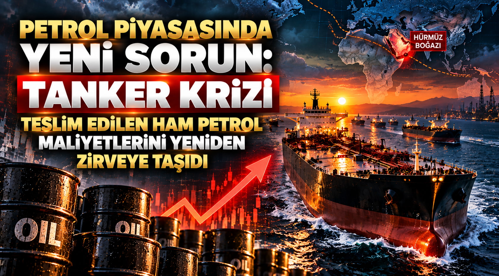 Petrol Piyasasında Yeni Sorun: Tanker Krizi Teslim Edilen Ham Petrol Maliyetlerini Yeniden Zirveye Taşıdı